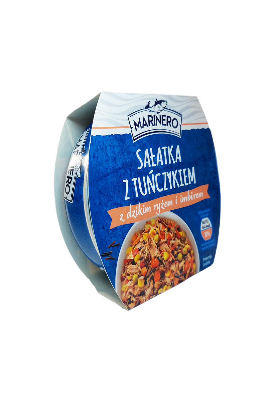 Салат з тунцем (кіноа, сочевиця, вялен. помид та ін) Marinero 160г Польща