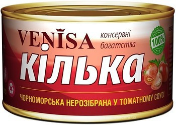 Килька чорноморська в томатному соусі "VENISA" 240 г Україна