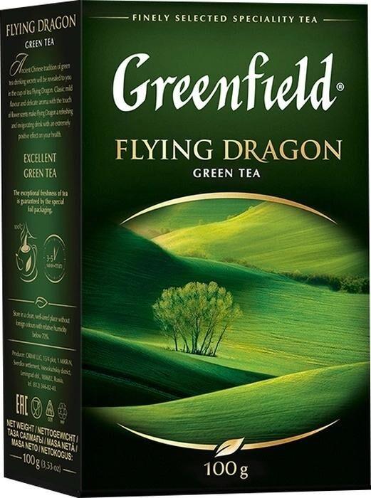 Чай зелений листовий Greenfield «Flying Dragon» 100г