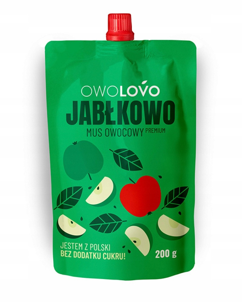 Мус Яблучний 100% БЕЗ ДОБАВЛЕННЯ САХАРА OWOLOVO 200 г Польща