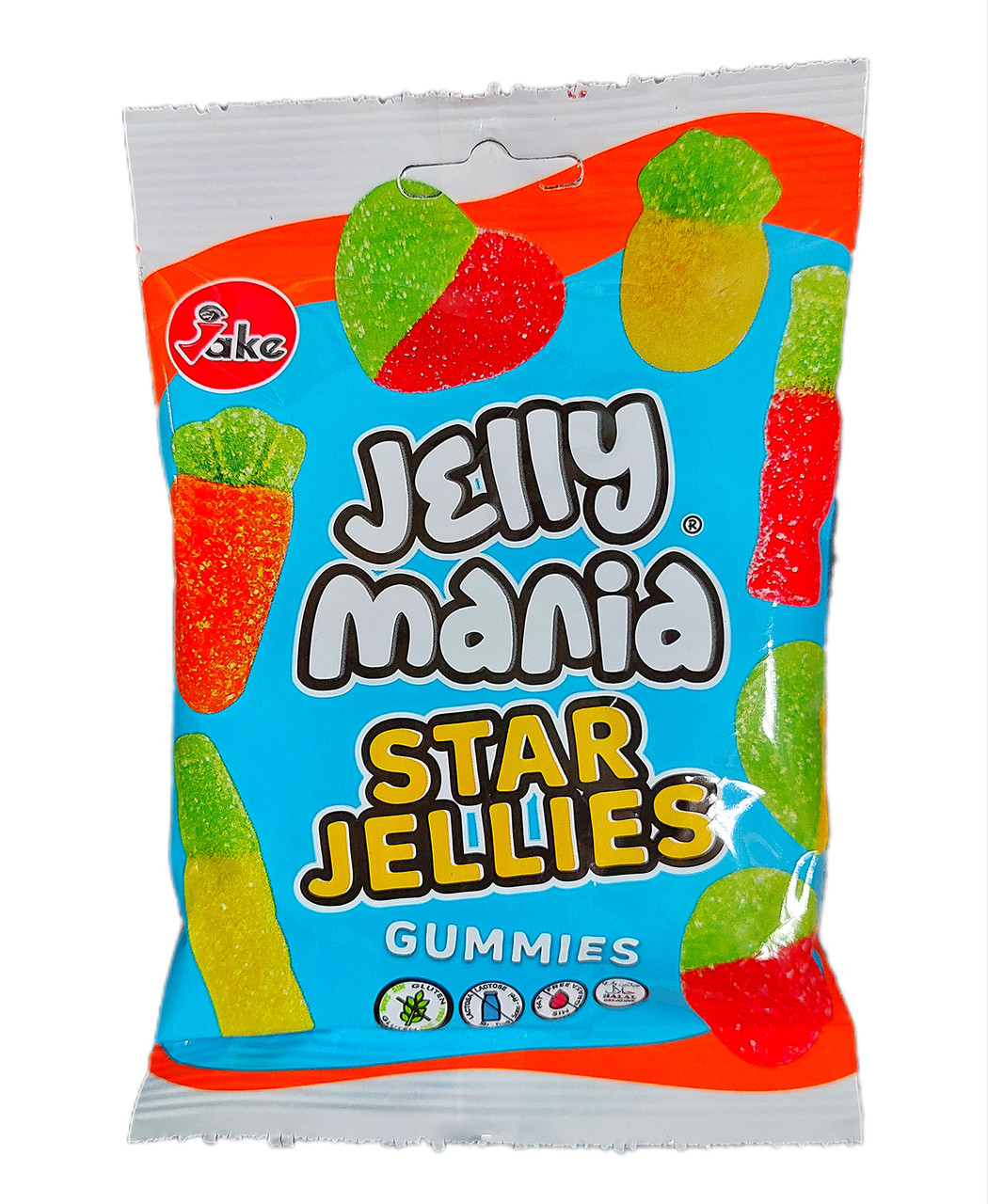 Желейні цукерки БЕЗ ГЛЮТЕНА І ЛАКТОЗИ Jelly Mania Star Jellies Іспанія 100 г