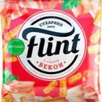 Сухарики пшенично-ржані зі смаком "Бекон" Flint 70г