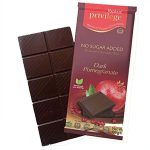 Шоколад чорний без цукру та глютену з Гранатом Privilege Stevia 100 г Іспанія