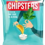 Чипси картопляні зі смаком сметани з зеленню Chipster's 70 г