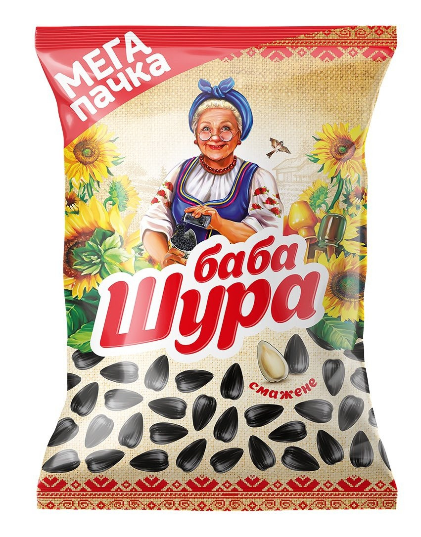 Семески соняшника смажені МЕГА ПАЧКА "Баба Шура" 215г
