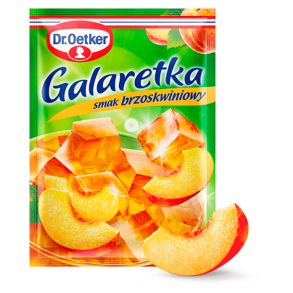 Желе (Galaretka) зі смаком персика Dr.Oetker — Brzoskwiniowa Польща 77г