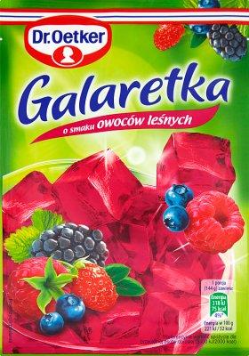 Желе (Galaretka) зі смаком лісових ягід Dr.Oetker Owocow lesnych Польща 77г