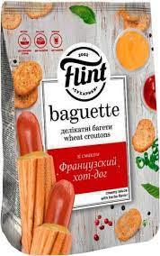 Сухарики Baguette пшеничні зі смаком "французький хот-дог" Flint 100г