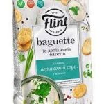 Сухарики Baguette пшеничні зі смаком вершкового соусу з зеленню Flint 100 г