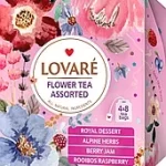 Чай квітково-трав'яний "4 смаки" Lovare (королівський десерт, альпійські трави, ягідне варення, малина)