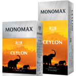 Чай цейлонський чорний байховий Monomax Ceylon (25 пакетиків х 1.5 г) 37.5г Україна