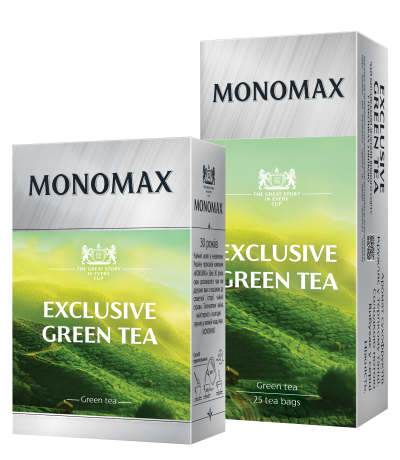 Чай зелений байховий китайський пакетований Monomax (25 пакетиків х 2 г) 50г