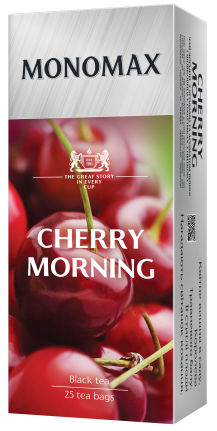 Чай чорний байховий зі смаком вишні та шовковиці пакетований Monomax (25 пакетиків х 1,5 г) 37,5 г