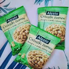 Арахіс смажений у оболонці зі смаком "Зеленої цибулі" Alesto 200 г Польща
