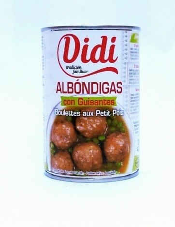Фрикадельки з горошком Didi Albondigas con Guisantes 415 г Іспанія