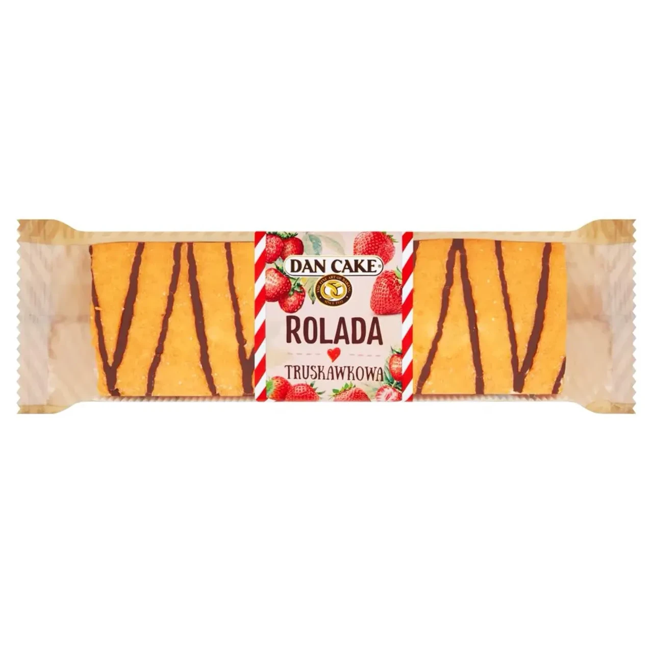 Рулет бісквітний полуничний Dan Cake Rolada 400 г Польща