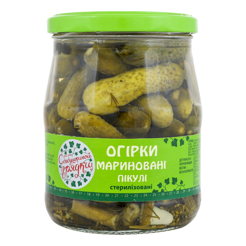 Огірки мариновані пікулі 480 г Україна
