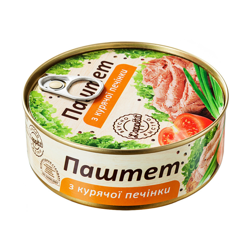 Паштет із курячої печінки L'appetit 240 г Україна