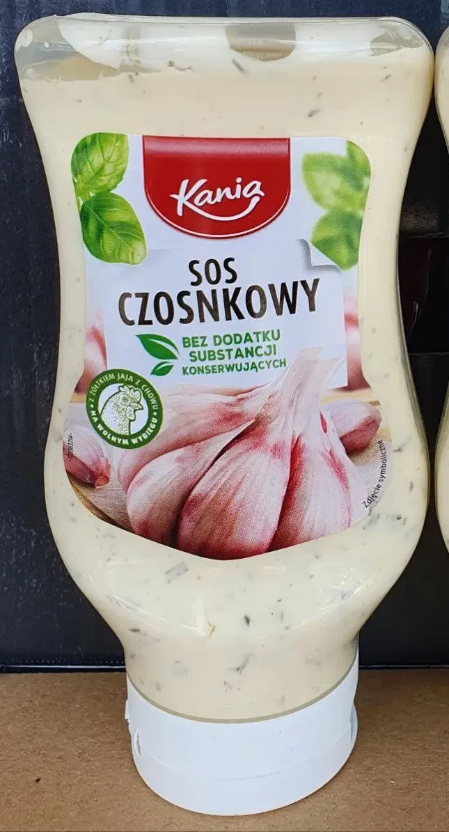 Соус часниковий БЕЗ КОНСЕРВАНІК Kania Czosnkowy 410 г Польща