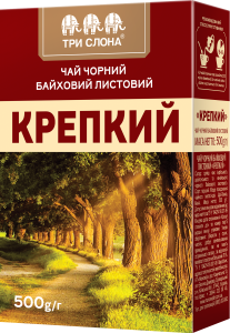 Чай чорний байховий листовий три Слони Міцний 500 г