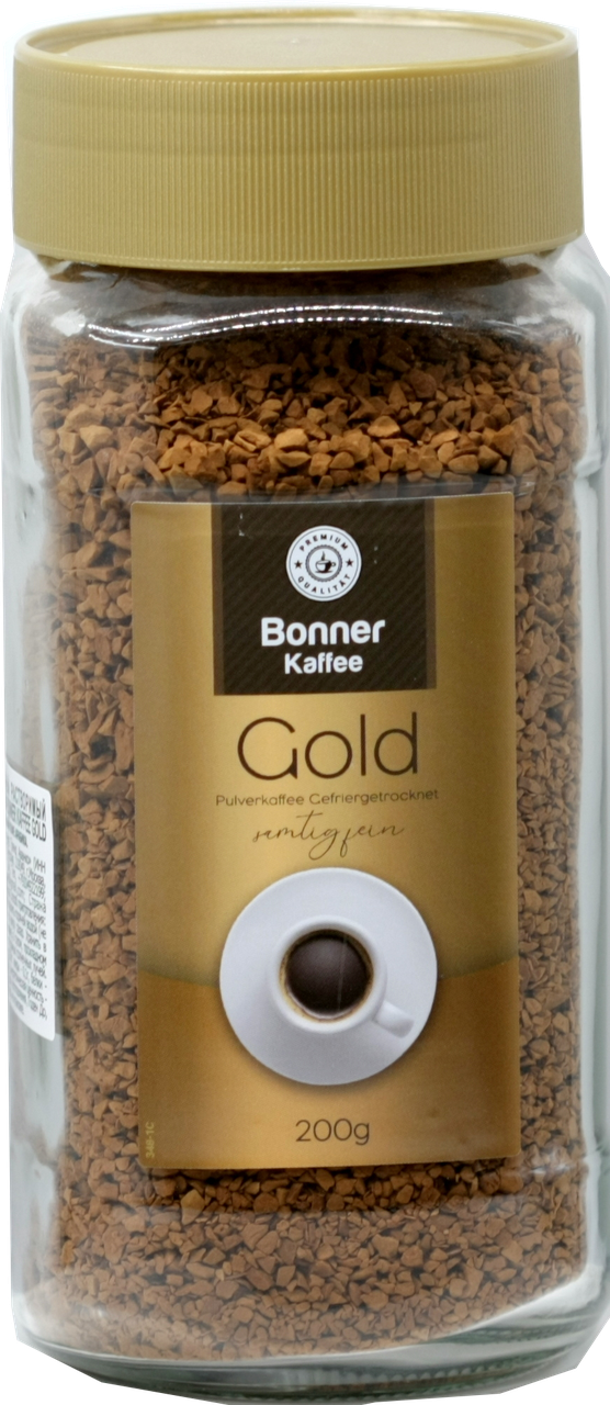 Кава натуральна розчинна Bonner Kaffe Gold 200 г Польща