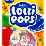 Карамель льодяникова Lolli Pops з йогуртовим смаком Roshen 1 шт. Україна