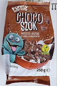 Сухий сніданок "Шоколадні пластівці" Funny Morning Choco Szok Muszelki zbozowe o smaku czekoladowym 250 г Польща