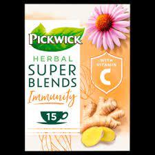 Чай трав'яний з вітаміном C Pickwick herbal super blends immunity 15пак. 22,5 г Нідерланди