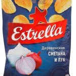 Чипси зі смаком Сметана та цибуля Estrella 125 г Україна