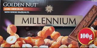 Шоколад чорний Millennium з лісовим горіхом 100 г Україна