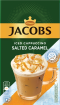 Кава розчинна Jacobs Iced Cappuchino Salted Caramel у стиках 8х17.8г 142.4г Нідерланди