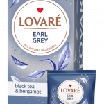 Чай чорний байховий цейлонський з бергамотом Lovare Earl Grey (24 пакетики х 2 г) 48 г Україна