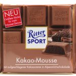 Шоколад з Какао-Мусс Ritter Sport KAKAO-MOUSSE Німеччина 100 г