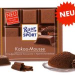 Шоколад з Какао-Мусс Ritter Sport KAKAO-MOUSSE Німеччина 100 г