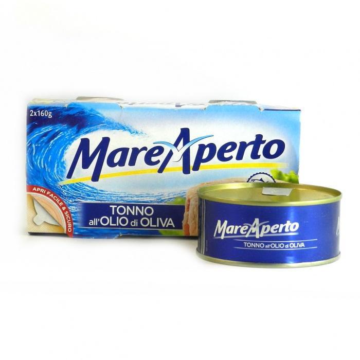 Тунець в оливковій олії Mare Aperto Tonno all'olio di oliva 2х160г Італія