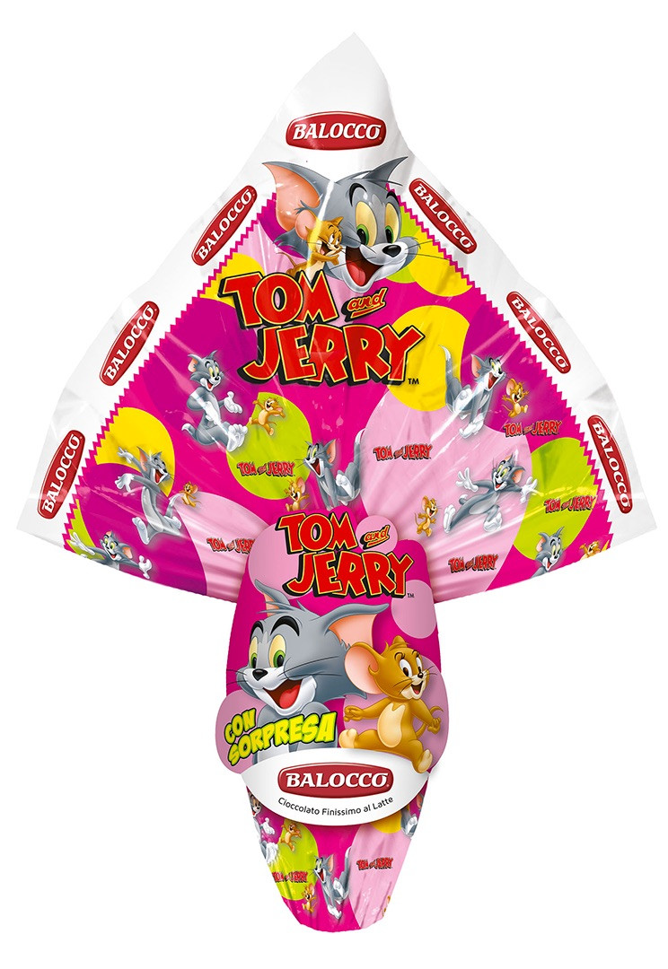 Шоколадне яйце з сюрпризом Balocco Tom&Jerry 140 г Італія