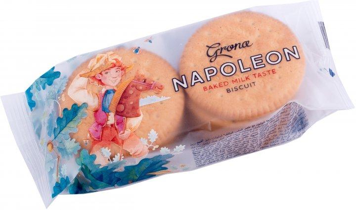 Печиво Наполеон затяжне зі смаком топленого молока  ТМ Grona 72г Україна