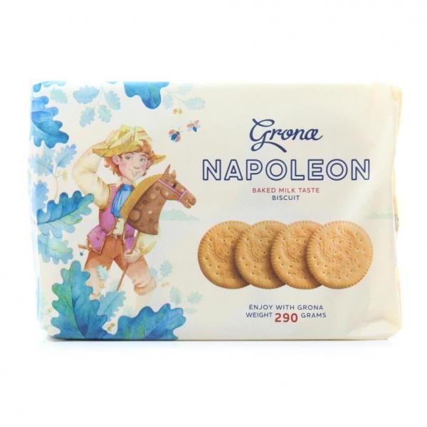 Печиво Наполеон затяжне зі смаком топленого молока ТМ Grona (6*48.33г) 290 г Україна