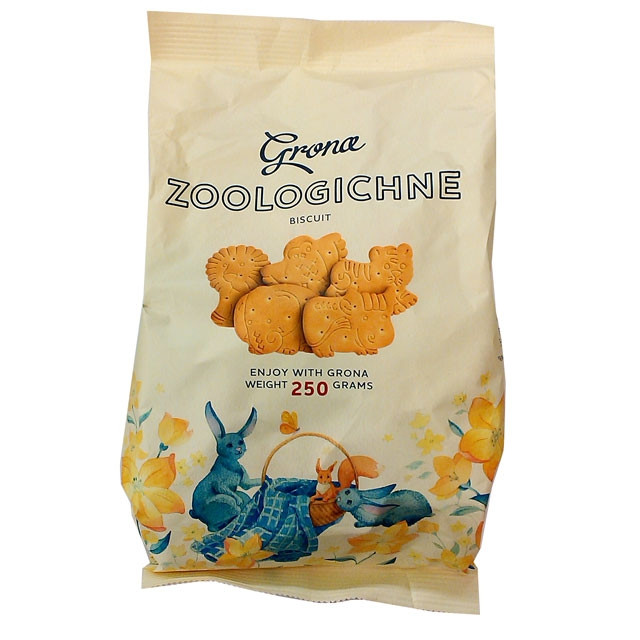 Печиво Зоологічне затяжне Zoologichne ТМ Grona 250г Україна