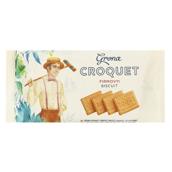 Печиво затяжне Крокет Фірмовий ТМ Grona (6*48г) 288г Україна