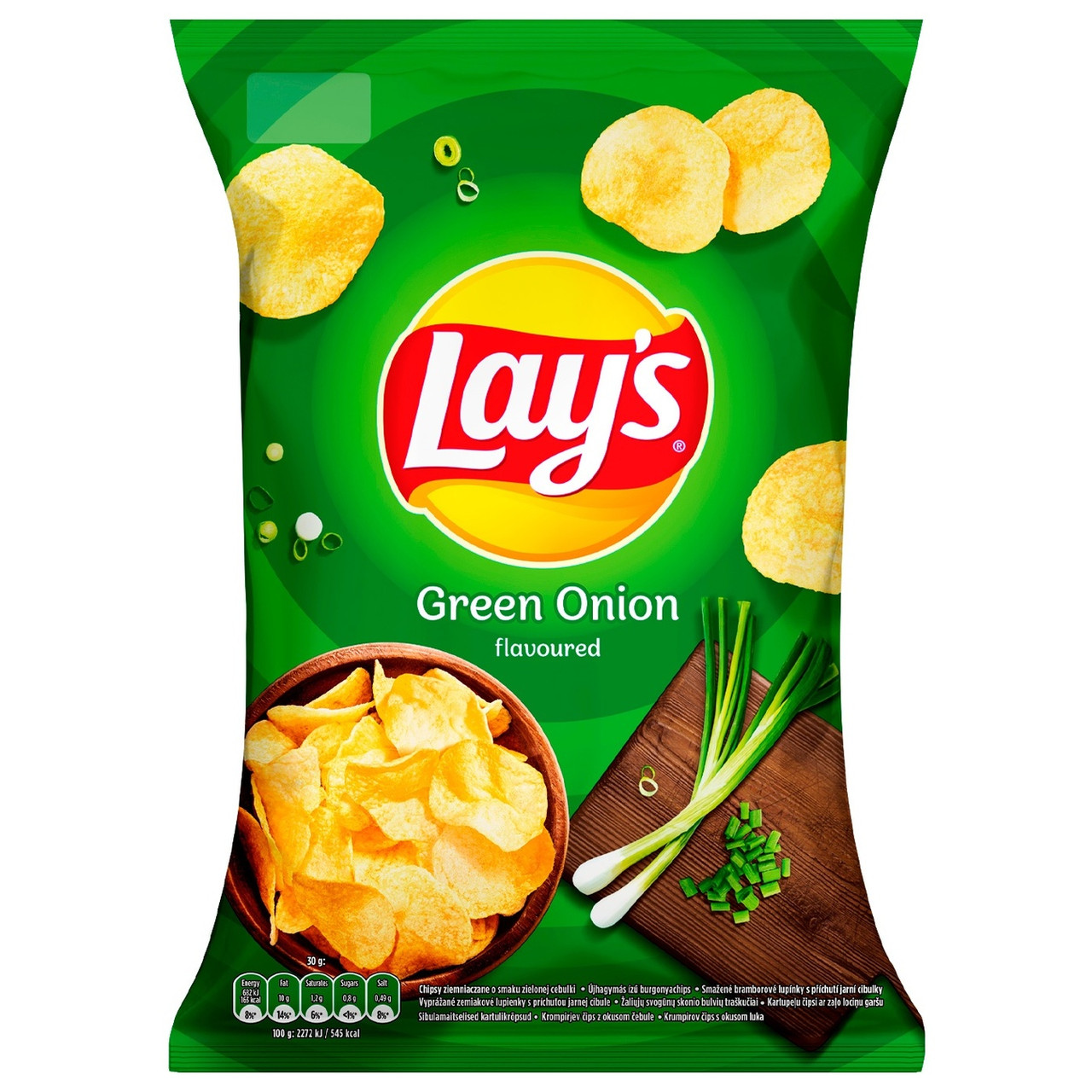 Чипси картопляні зі смаком зеленої цибулі Lay's Green Onion 140 г Польща