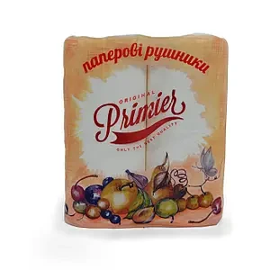 Рушники паперові двошарові Primier Original 50 шт. 2 рулони
