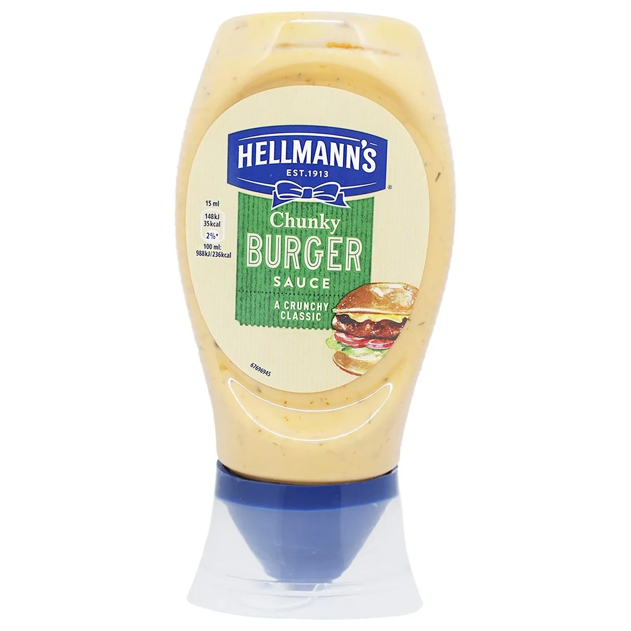 Соус для бургерів класичний Chunky Burger sauce a crunchy classic Hellmanns 250 мл Нідерланди