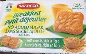 Печиво злакове з клітковиною  БЕЗ ЦУКРУ БЕЗ ПАЛЬМОВОЇ ОЛІЇ Balocco (6*55г) 330г Італія