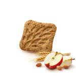 Печиво злакове з яблуком та родзинками БЕЗ ПАЛЬМОВОЇ ОЛІЇ Veganok Balocco (6*58г) 350г Італія