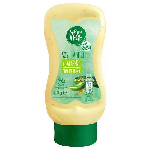 Соус із перцем Халапеньйо БЕЗ ГЛЮТЕНА Go Vege Sos i Molho z Jalapeno 410г Польща
