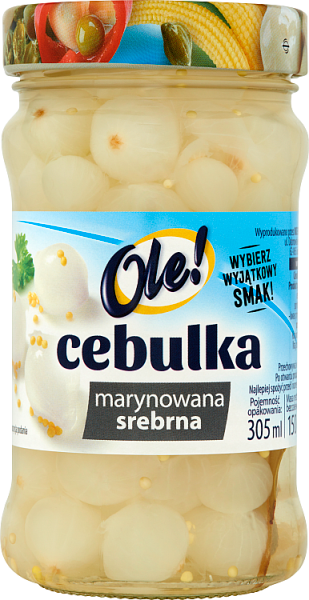 Цибулька срібло маринована Ole Cebulka srebrna 305 мл/280г Польща
