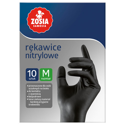 Рукавички нітрилові Zosia Samosia 10 шт. М розмір Польща