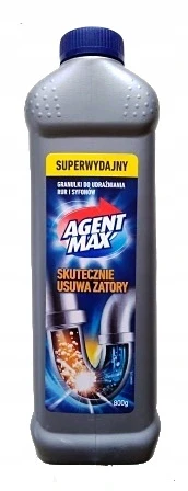 Гранули для прочищення труб і сифонів Agent Max 800 г Польща