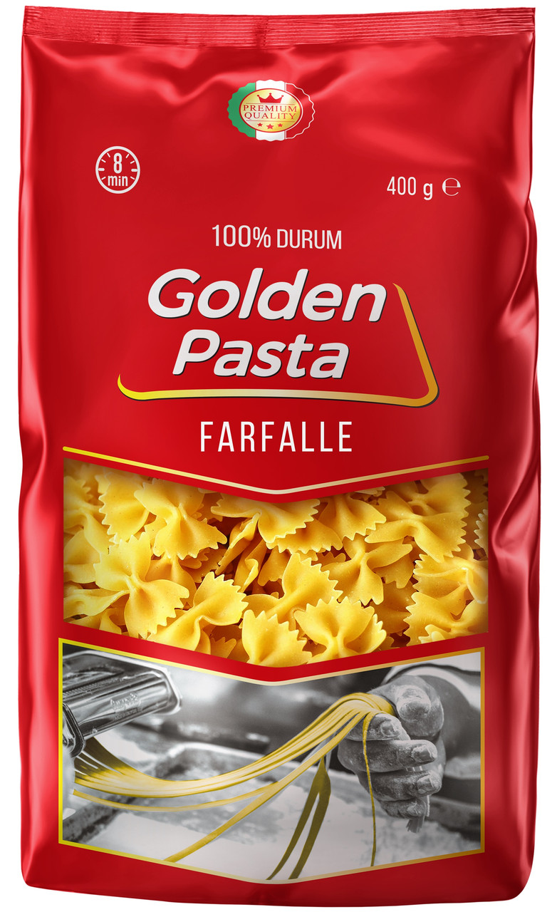 Макаронні вироби Метелики Golden Pasta Farfalle 400g